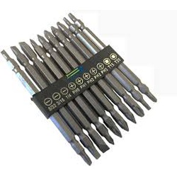 SCREWDRIVER BIT SET DOUBLE ENDED STAR&FLAT 10PC UYUSTOOL