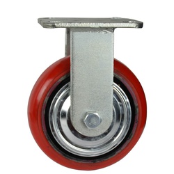 CASTER WHEEL PU SWIVEL W/BRAKE SRC