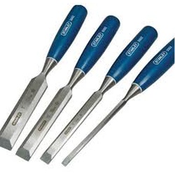 WOOD CHISEL BLUE HANDLE