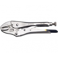 Locking pliers curved jaw 180