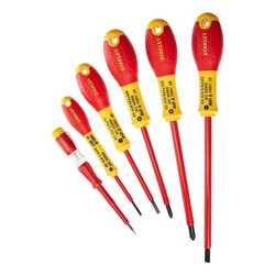 SCREWDRIVER SET 6PCS PZ INSULATED FATMAX 1000V STANLEY