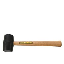 RUBBER MALLET WOODEN HANDLE STANLEY