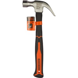 CLAW HAMMER 20OZ ( 567G ) F/GLASS HANDLE B & D