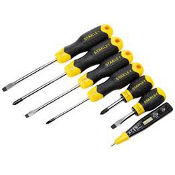 SCREWDRIVER SET 6PC WITH VOLTAGE TESTER STANLEY