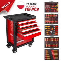 Yato 119pcs Roller Cabinet with Insulated Tools