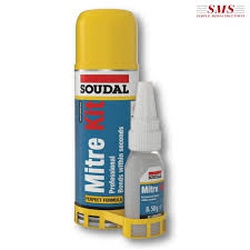 SOUDAL CYANO MITRE KIT CLEAR 2C SET