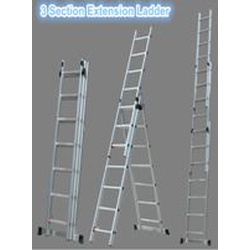Three Section Aluminium Extension Ladders