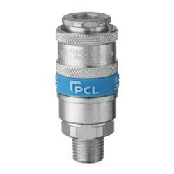 AIRFLOW COUPLER MALE THREADED 1/4" PCL