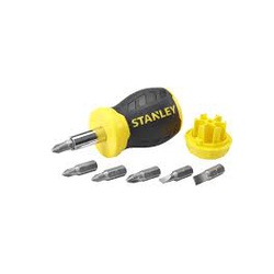 SCREWDRIVER BIT STUBBY 6PCS PH BLACK/YELLOW STANLEY