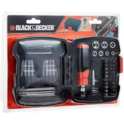 RATCHET SET WITH SCREWDRIVER BIT AND BOX NUT 43 PC B & D