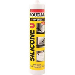 SOUDAL SILICONE U CLEAR 280ML (24/box)