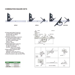 COMBINATION SQUARE 12" INSIZE