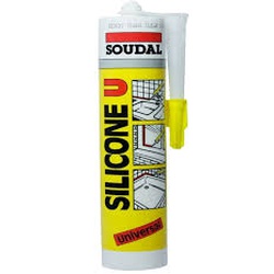 SOUDAL SILICONE U WHITE 280ML (24/box)