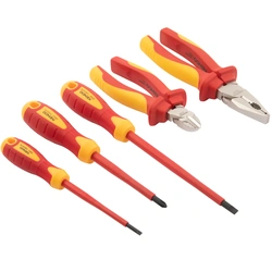 SCREWDRIVER AND PLIER 5 PCS VDE SET KENDO