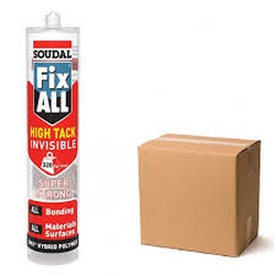 SOUDAL FIX ALL HIGH TACK CLEAR 290ML (12/box)