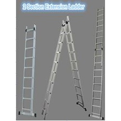 Two Section Aluminium Extension Ladders