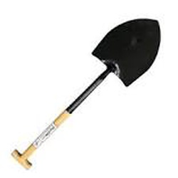 SHOVEL ROUND MOUTH WOODEN HDL