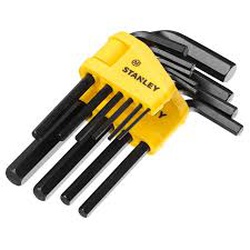 ALLEN KEY SET HEX FOLDING 10PCS 1.5MM-10MM STANLEY